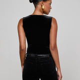 L'AGENCE - Molly Velvet Bodysuit