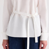 TWP - The Day We Met Shirt w/ Crystal Collar in Compact Poplin