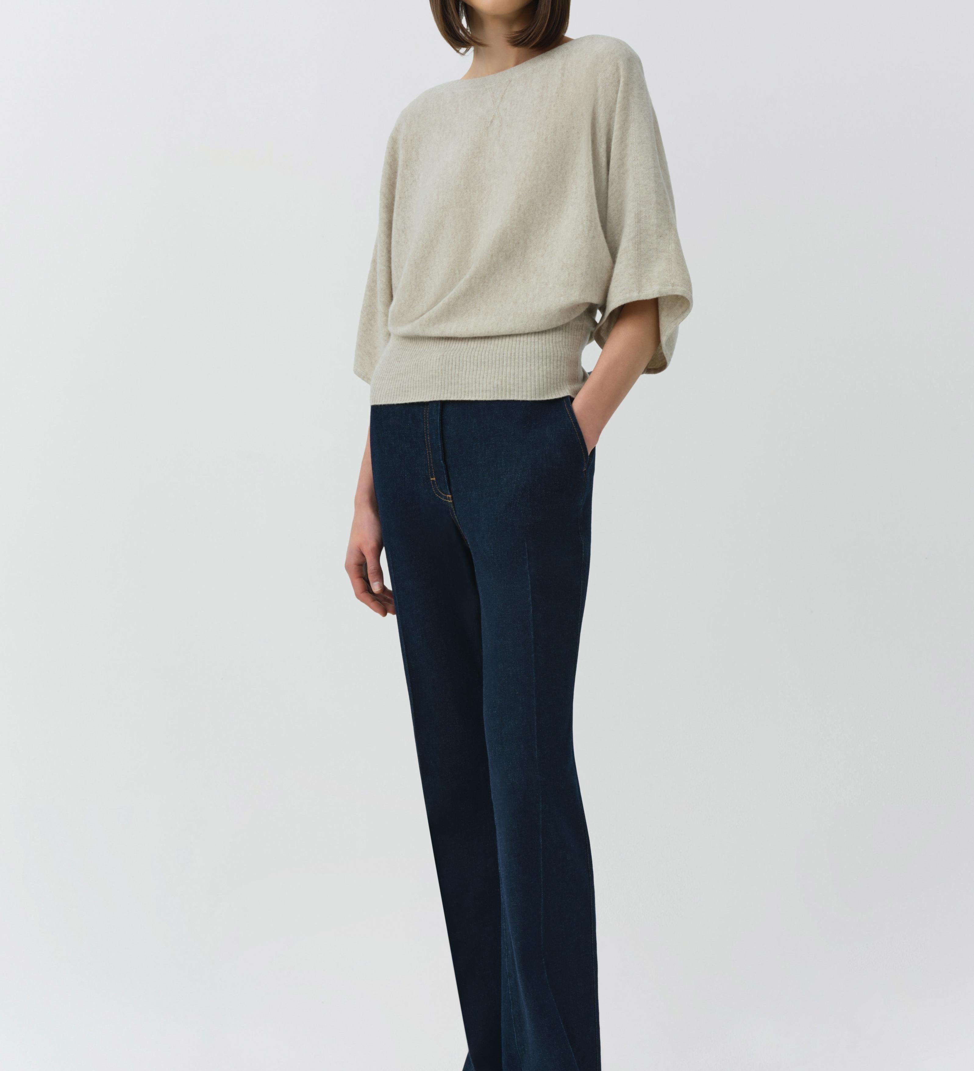 Simkhai - Shai Cashmere Dolman Boxy Tee
