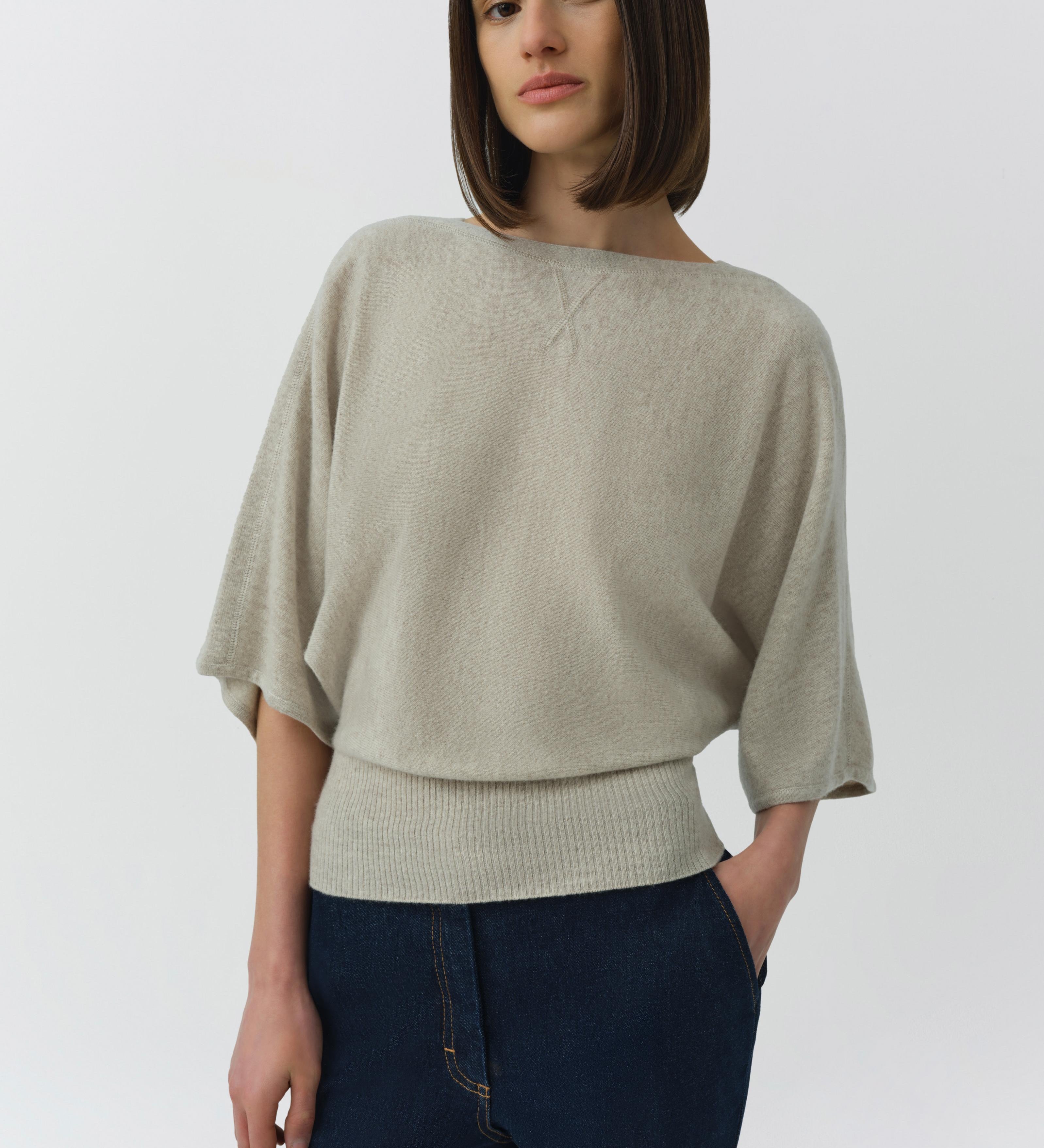 Simkhai - Shai Cashmere Dolman Boxy Tee