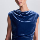 Simkhai - Burke Draped Velvet Midi Dress