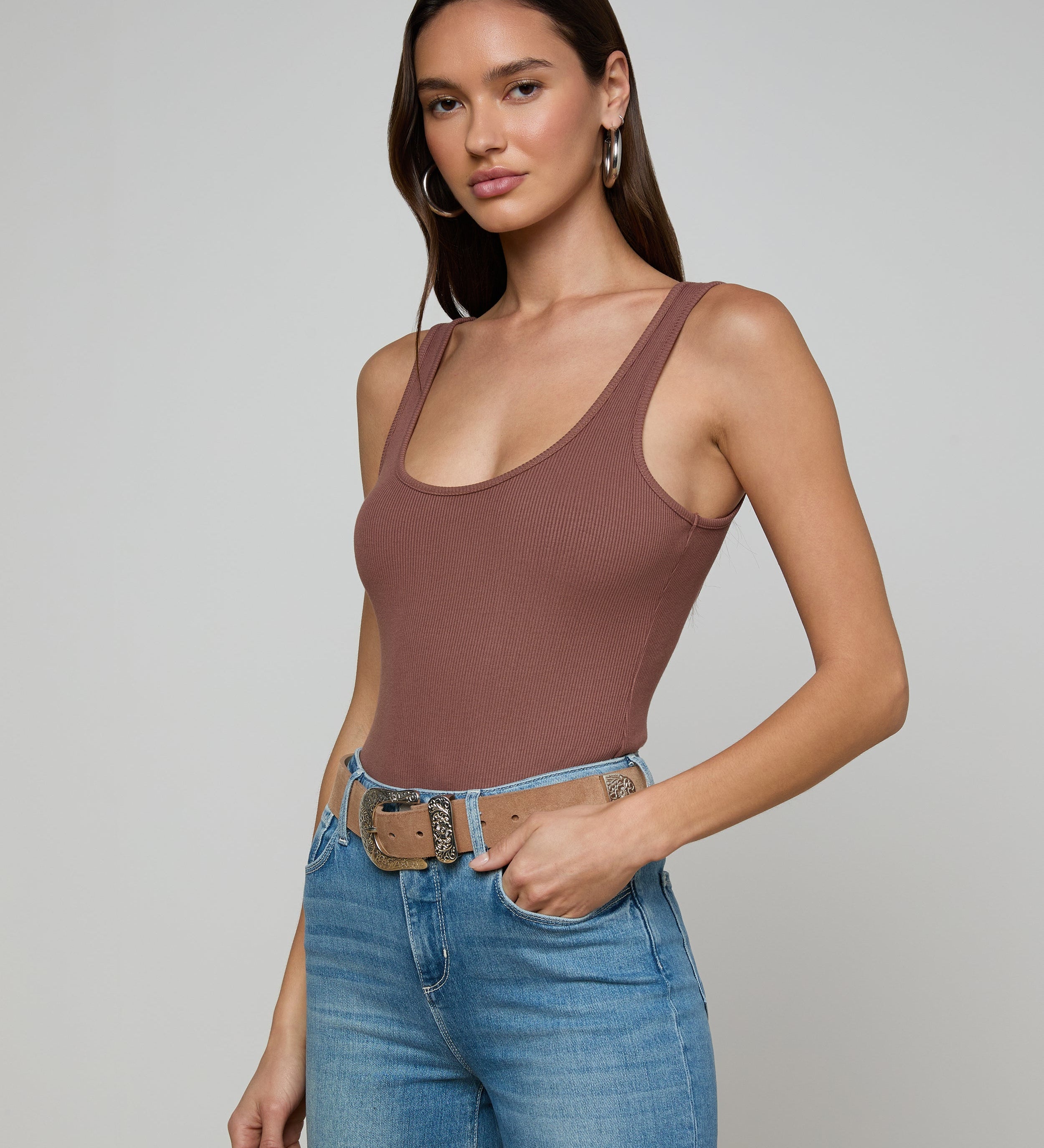 L'AGENCE - Nica Scoopneck Bodysuit