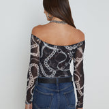 L'AGENCE - Peonie Off-The-Shoulder Bodysuit