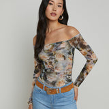 L'AGENCE - Peonie Off-The-Shoulder Bodysuit