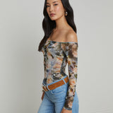 L'AGENCE - Peonie Off-The-Shoulder Bodysuit