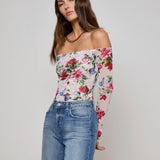 L'AGENCE - Peonie Off-The-Shoulder Bodysuit