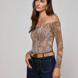 L'AGENCE - Peonie Off-The-Shoulder Bodysuit