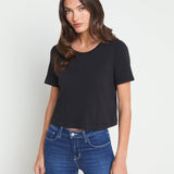 L'AGENCE - Donna Cotton Cropped Tee
