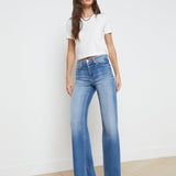 L'AGENCE - Donna Cotton Cropped Tee