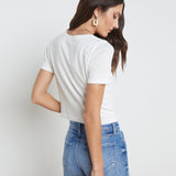 L'AGENCE - Donna Cotton Cropped Tee