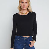 L'AGENCE - Benny Cotton Crewneck Tee