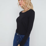 L'AGENCE - Benny Cotton Crewneck Tee