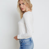 L'AGENCE - Benny Cotton Crewneck Tee