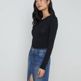 L'AGENCE - Ayla Cashmere Jersey Tee