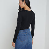 L'AGENCE - Ayla Cashmere Jersey Tee