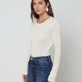 L'AGENCE - Ayla Cashmere Jersey Tee