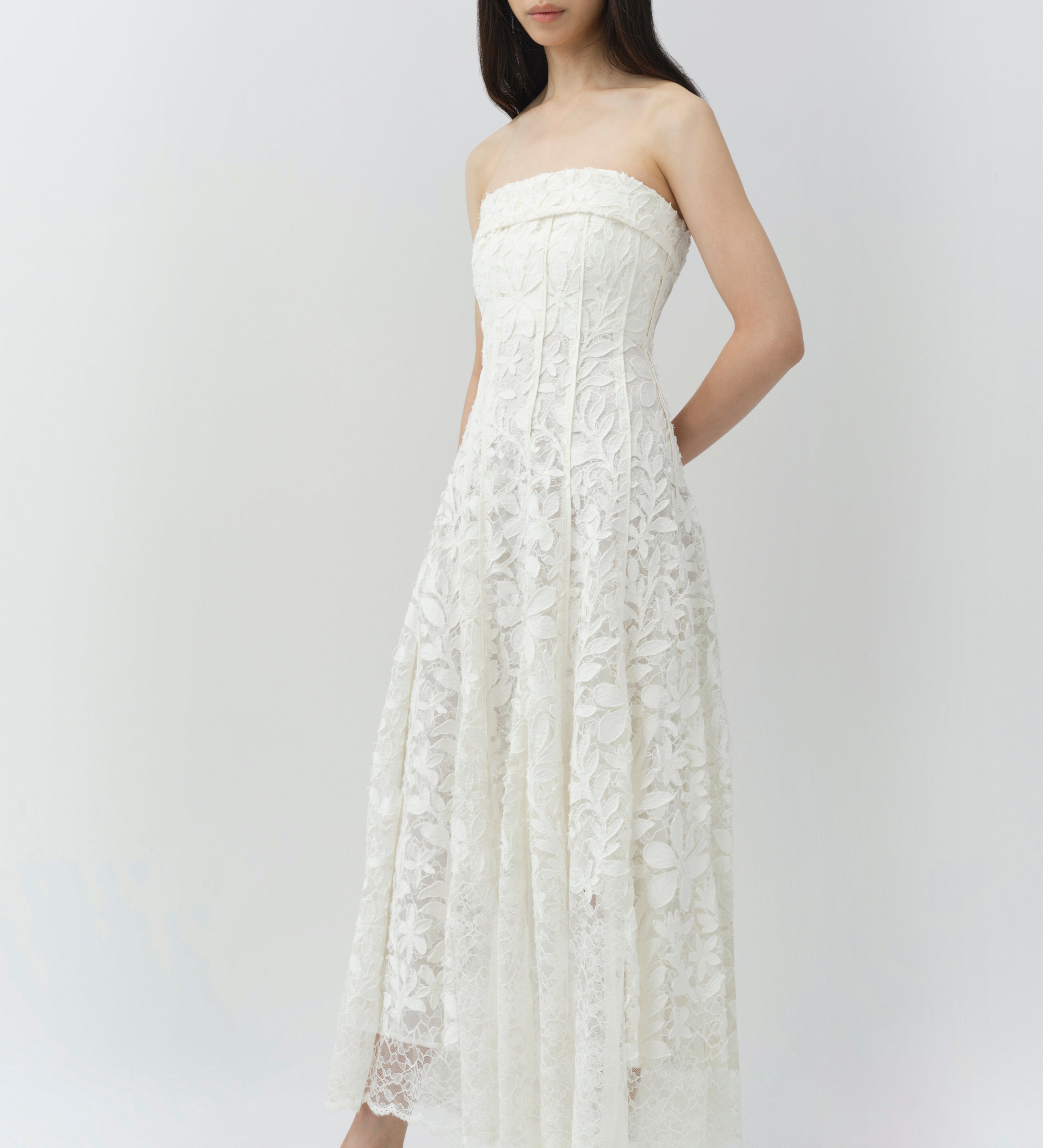 Simkhai - Imogen Lace Bustier Midi Dress