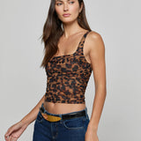 L'AGENCE - Rasha Shirred Mesh Tank