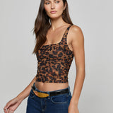 L'AGENCE - Rasha Shirred Mesh Tank