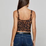 L'AGENCE - Rasha Shirred Mesh Tank
