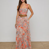 L'AGENCE - Rasha Mesh Paisley Tank