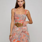 L'AGENCE - Rasha Mesh Paisley Tank