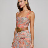 L'AGENCE - Rasha Mesh Paisley Tank