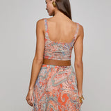 L'AGENCE - Rasha Mesh Paisley Tank