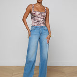 L'AGENCE - Rasha Shirred Mesh Tank