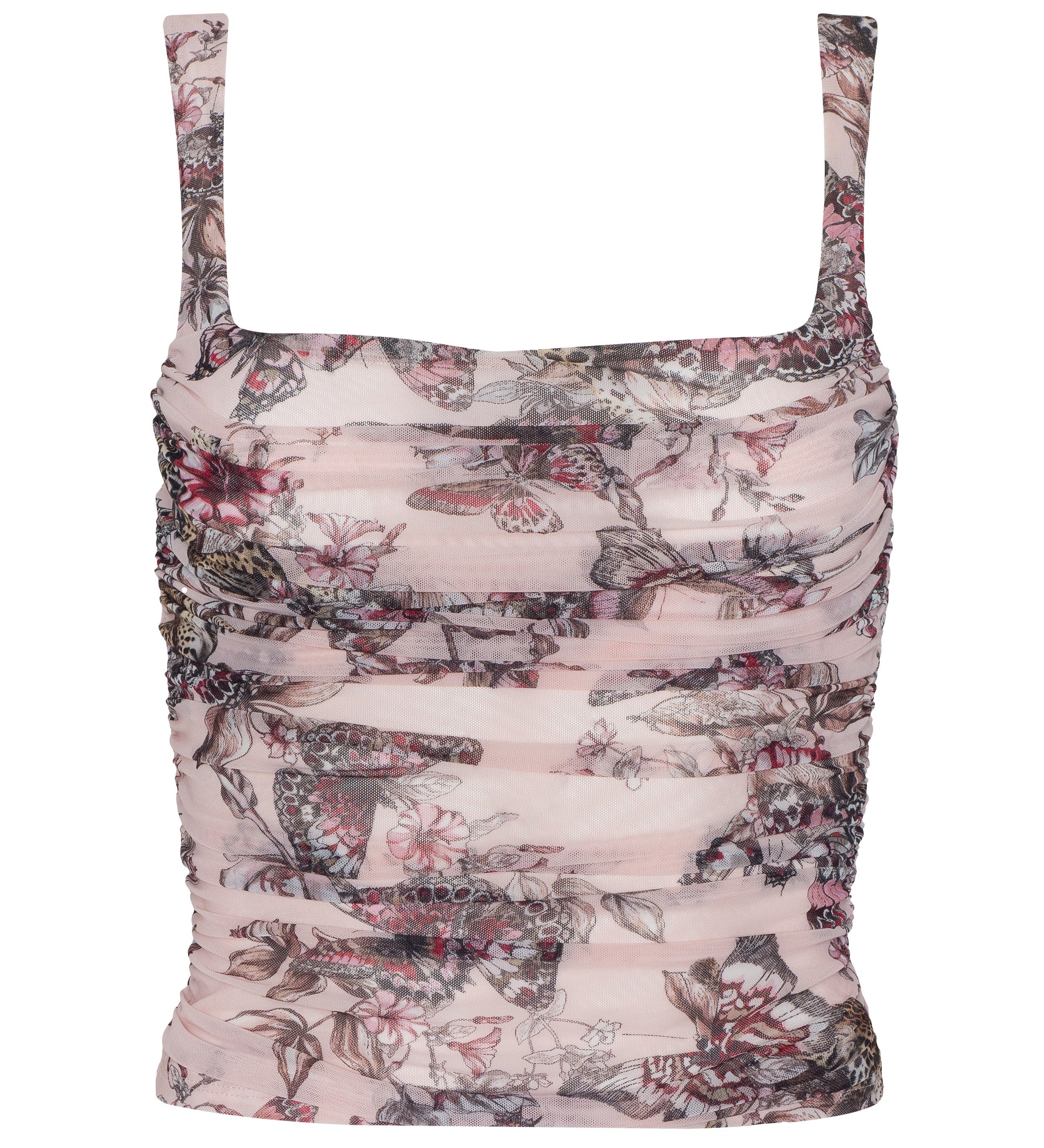 L'AGENCE - Rasha Shirred Mesh Tank