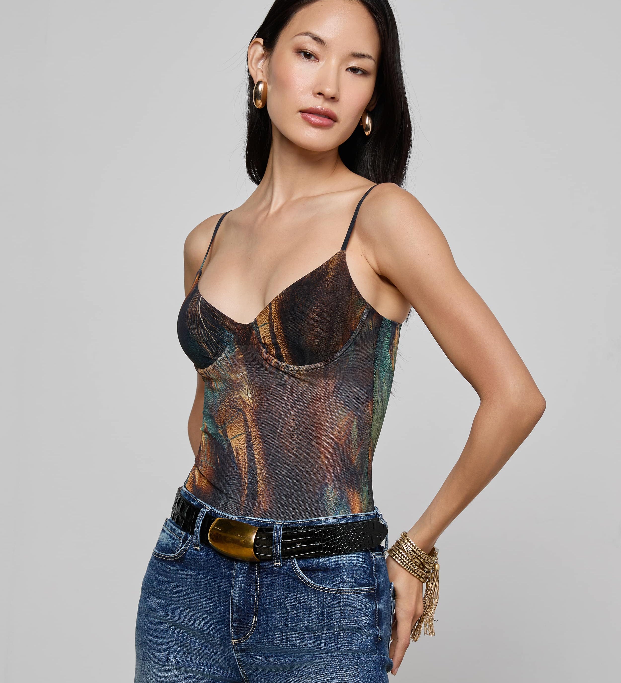 L'AGENCE - Elowen Mesh Bodysuit