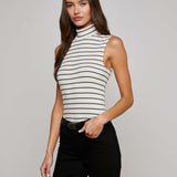 L'AGENCE - Rosie Mock-Neck Tank