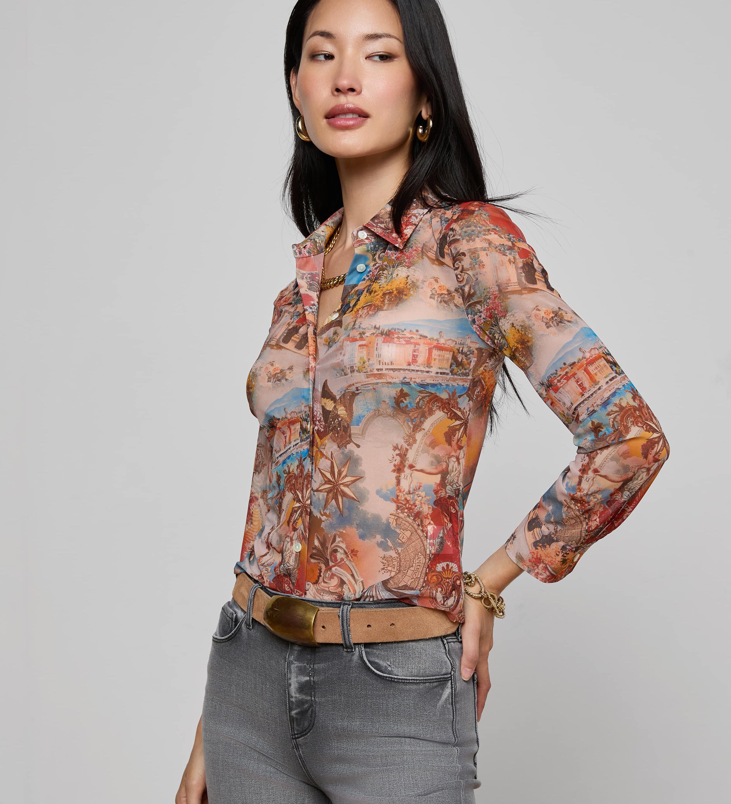 L'AGENCE - Indiana Mesh Blouse