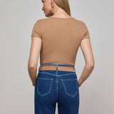 L'AGENCE - Brynlee Scoopneck Tee