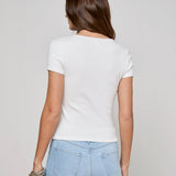 L'AGENCE - Brynlee Scoopneck Tee
