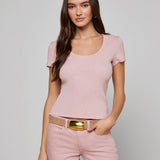 L'AGENCE - Brynlee Scoopneck Tee