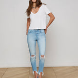 L'AGENCE - Carly V-Neck Tee
