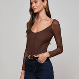 L'AGENCE - Gwendolyn Mesh Bodysuit