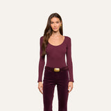 L'AGENCE - Elara Scoopneck Bodysuit