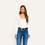 L'AGENCE - Elara Scoopneck Bodysuit