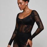 L'AGENCE - Gwendolyn Mesh Knit Bodysuit