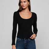 L'AGENCE - Scarlet Scoopneck Tee