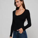 L'AGENCE - Scarlet Scoopneck Tee