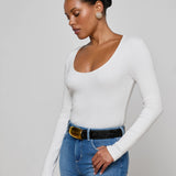 L'AGENCE - Scarlet Scoopneck Tee