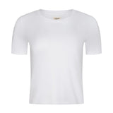 L'AGENCE - Stormy Cropped Cotton Tee