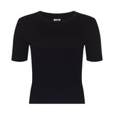L'AGENCE - Stormy Cropped Cotton Tee