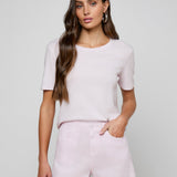 L'AGENCE - Stormy Cropped Cotton Tee