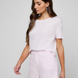 L'AGENCE - Stormy Cropped Cotton Tee