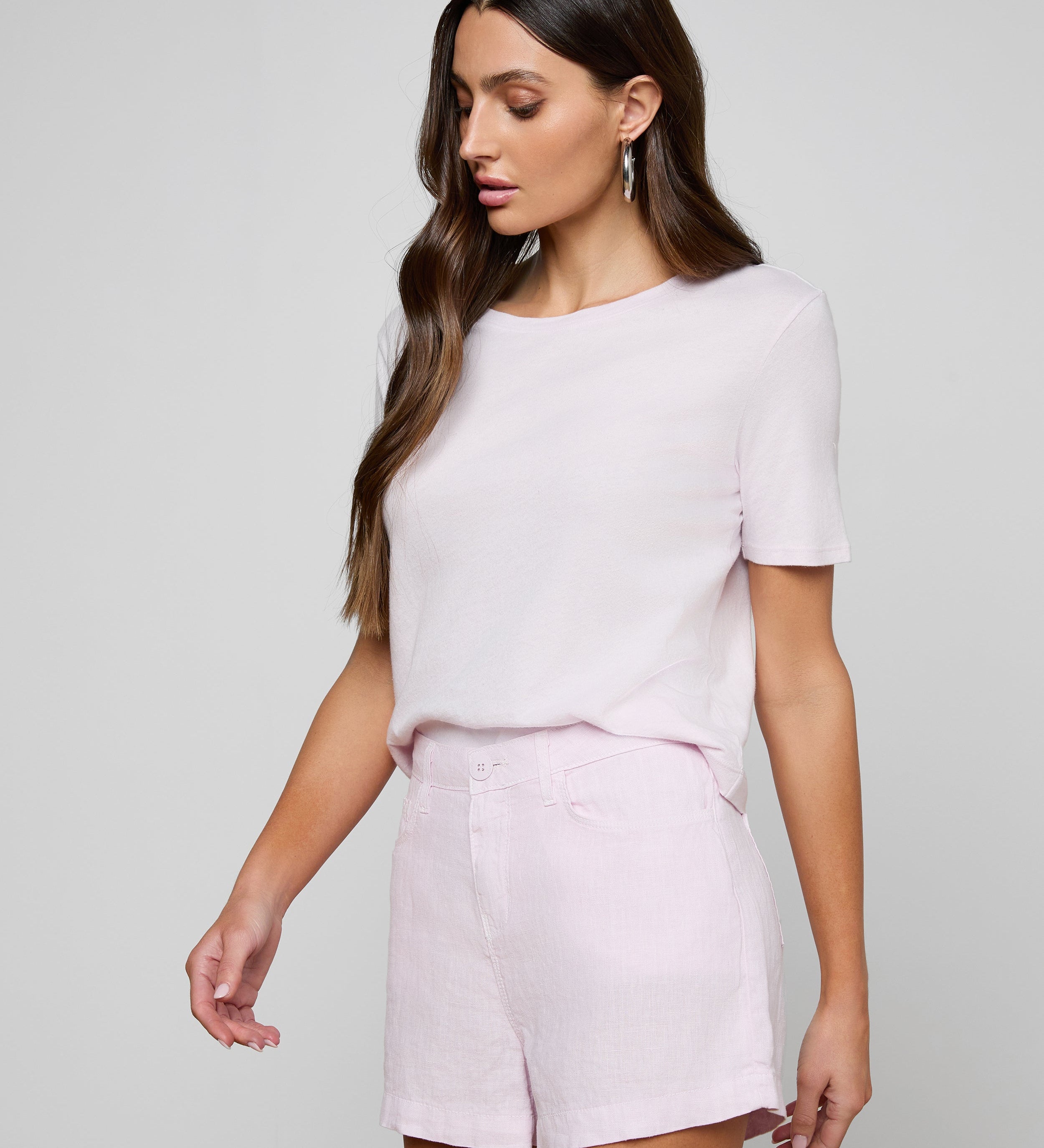 L'AGENCE - Stormy Cropped Cotton Tee