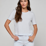 L'AGENCE - Stormy Cropped Cotton Tee